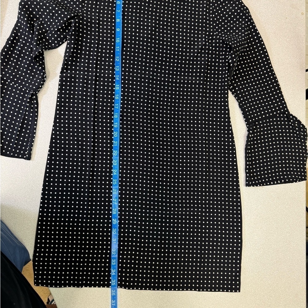 NEW Equipment Femme Mari Minimalist Mini Polka Dot Silk Dress Bell Sleeve Mini S - Picture 14 of 14